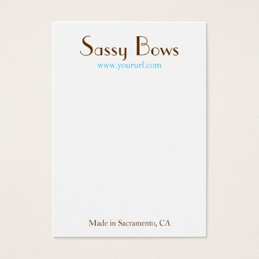 Carte d'affichage Sassy Bow & Jewelry (Devant)