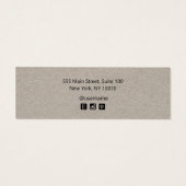 Carte d'affichage Script Stud à oreille Kraft (Dos)