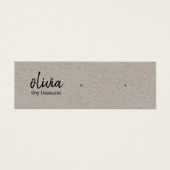 Carte d'affichage Script Stud à oreille Kraft (Devant)