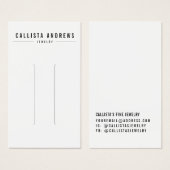 Carte d'affichage simple à cheveux blancs (Devant & derrière)