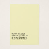 Carte d'affichage simple à cheveux multiples jaune (Dos)