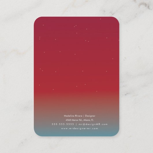 Carte d'affichage simple à écran rouge à écran (Dos)