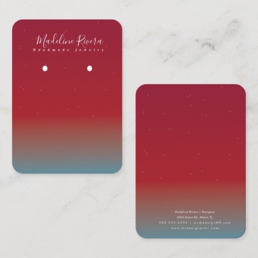 Carte d'affichage simple à écran rouge à écran (Devant / Derrière)