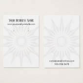 Carte d'affichage simple à main blanche pour porte (Devant & derrière)