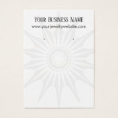 Carte d'affichage simple à main blanche pour porte (Devant)