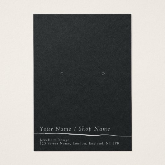 Carte d'affichage simple à oreille (Devant)