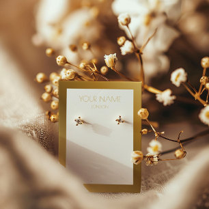 Carte d'affichage simple à oreille avec bordure en