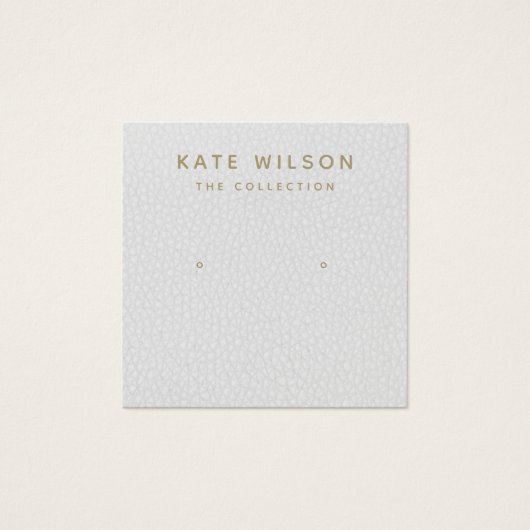 Carte d'affichage simple à oreille grise (Devant)