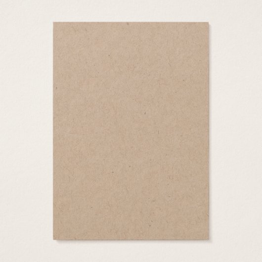 Carte d'affichage simple à oreille kraft (Dos)