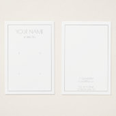 Carte d'affichage simple à oreille multiple (Devant & derrière)