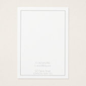 Carte d'affichage simple à oreille multiple (Dos)