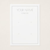 Carte d'affichage simple à oreille multiple (Devant)