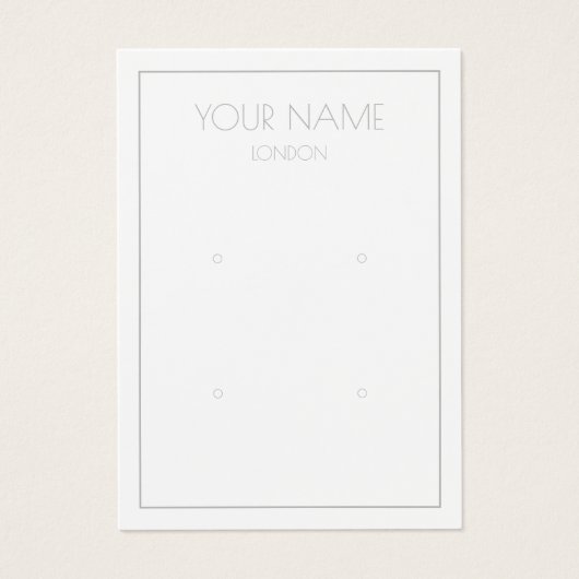 Carte d'affichage simple à oreille multiple (Devant)