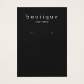 Carte d'affichage simple à oreille noire (Devant)