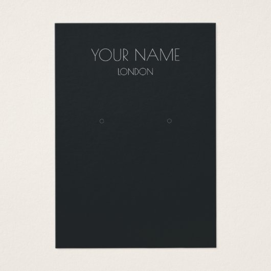 Carte d'affichage simple à oreille noire (Devant)
