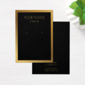 Carte d'affichage simple à oreille noire avec bord (Bureau)