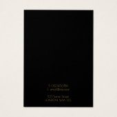 Carte d'affichage simple à oreille noire avec bord (Dos)