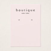 Carte d'affichage simple à oreille rose (Devant)