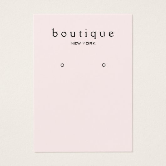 Carte d'affichage simple à oreille rose (Devant)