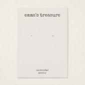 Carte d'affichage simple à oreille rustique (Devant)