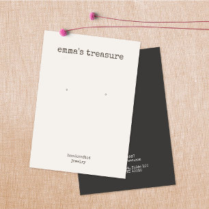 Carte d'affichage simple à oreille rustique