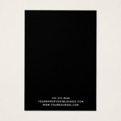 Carte d'affichage simple Ajouter logo bijoux d'ore (Dos)