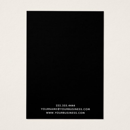 Carte d'affichage simple Ajouter logo bijoux d'ore (Dos)