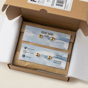 Carte d'affichage simple aquarelle