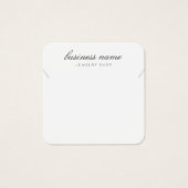 Carte d'affichage simple bijoux en collier (Devant)