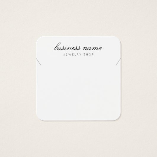 Carte d'affichage simple bijoux en collier (Devant)