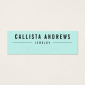 Carte d'affichage simple Black Mint Green oreille (Devant)