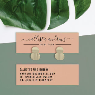 Carte d'affichage simple Black Orange Script