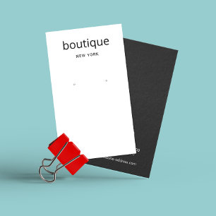 Carte d'affichage simple blanc moderne à longue or