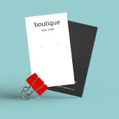 Carte d'affichage simple blanc moderne à longue or