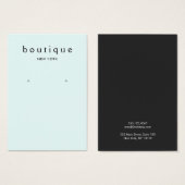 Carte d'affichage simple bleu clair (Devant & derrière)