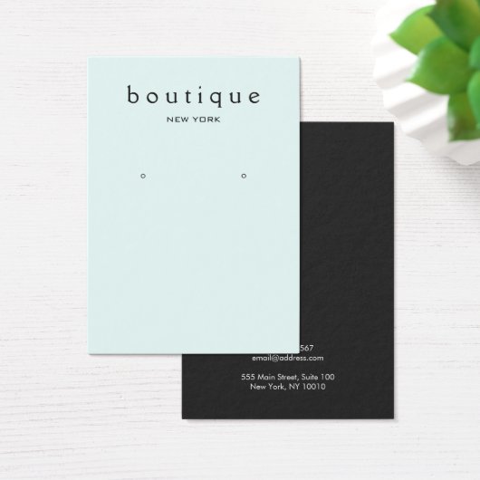 Carte d'affichage simple bleu clair (Bureau)