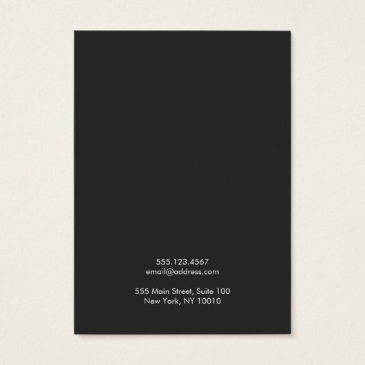 Carte d'affichage simple bleu clair (Dos)