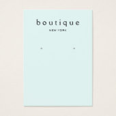 Carte d'affichage simple bleu clair (Devant)