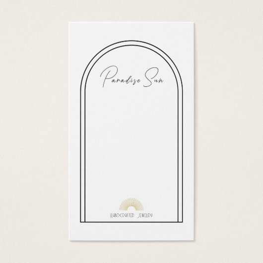 Carte d'affichage simple Boho Business Earring (Devant)