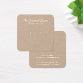 Carte d'affichage simple Boutique générale Kraft (Bureau)