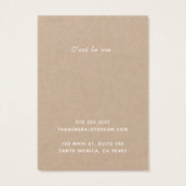 Carte d'affichage simple Boutique générale Kraft (Dos)