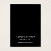 Carte d'affichage simple bracelet en collier blanc (Dos)