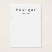 Carte d'affichage simple bracelet en collier blanc (Devant)