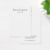 Carte d'affichage simple bracelet en collier blanc (Bureau)
