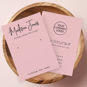 Carte d'affichage Simple Calligraphie Blush Pink