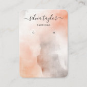 Carte d'affichage simple calligraphie blush rose o (Devant)