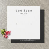 Carte d'affichage simple Carré blanc pour oreille