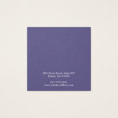 Carte d'affichage simple Carré blanc pour oreille (Dos)