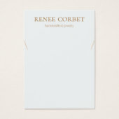 Carte d'affichage simple collier bleu clair (Devant)