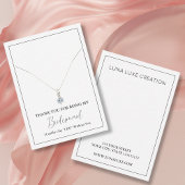 Carte d'affichage simple collier de servante d'acc